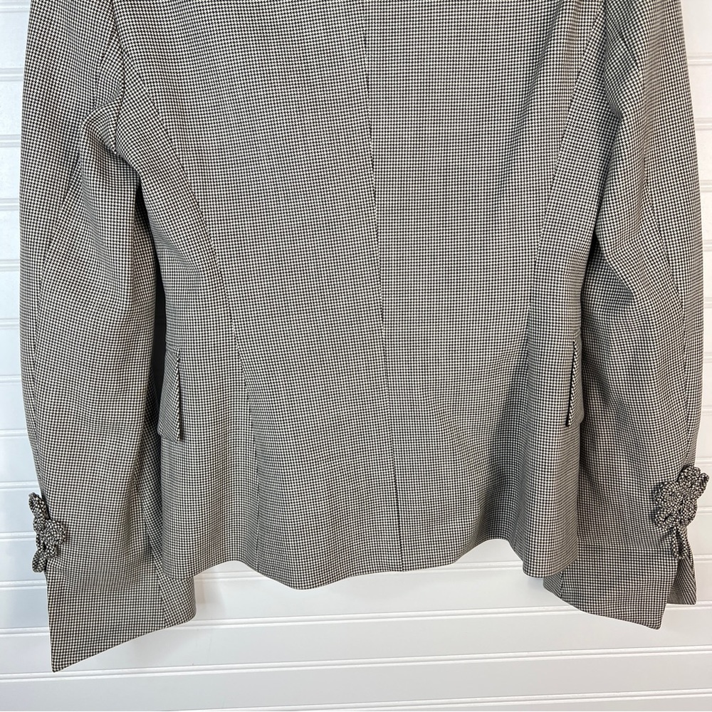 Escada Blazer Houndstooth Blazer Jacket Sz 34 Wool Office Clessic - Picture 10 of 16